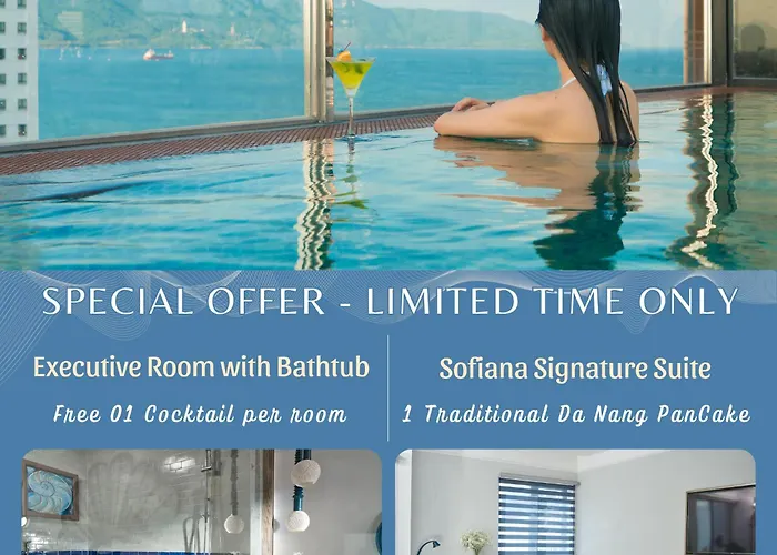 Sofiana My Khe Hotel & Spa - Rooftop Pool Bar - Free 01 Draught Beer And 20-Minute Spa Per Room Da Nang